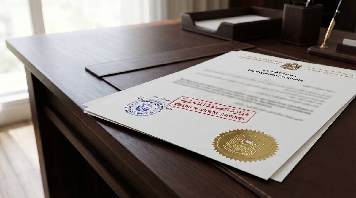 NOC Services - No Objection Certificate with official stamps